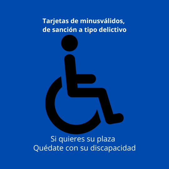 Plaza para personas con discapacidad